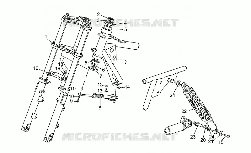 Suspension delantera/trasera