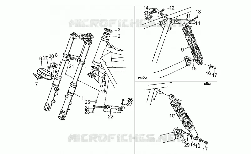 Suspension delantera/trasera