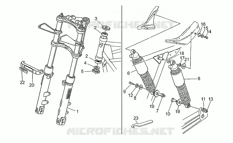 Horquilla-suspension tr.