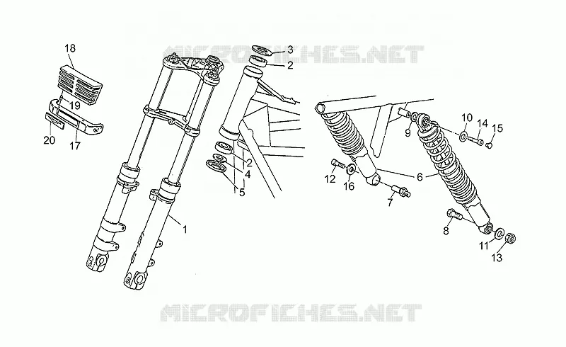 Suspension delantera/trasera