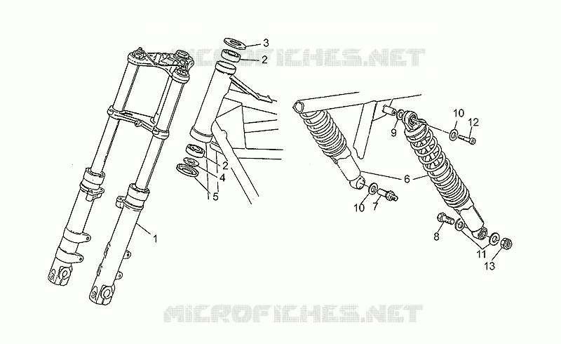 Suspension delantera/trasera