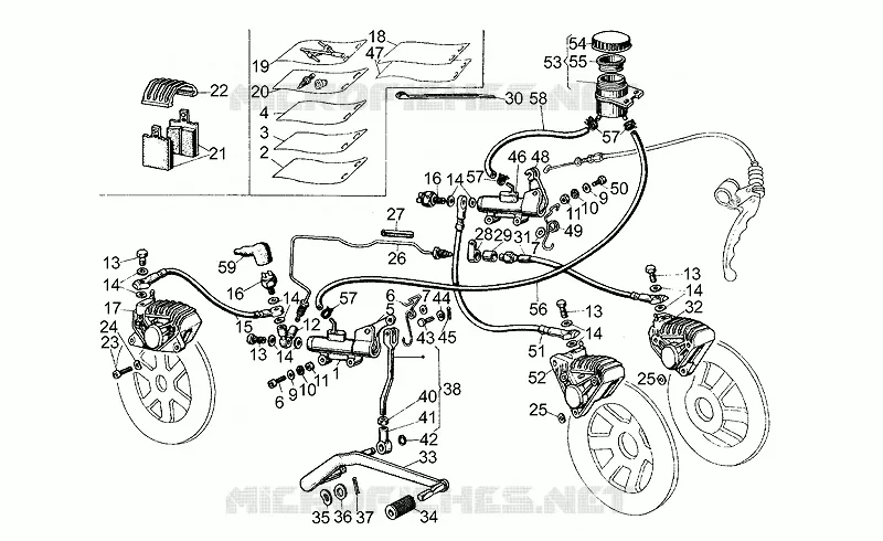 Eq.freno delantero/trasero