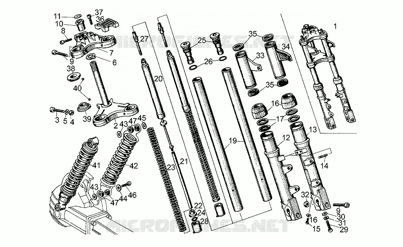 Suspension delantera/trasera