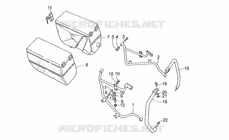 Par de bolsas laterales