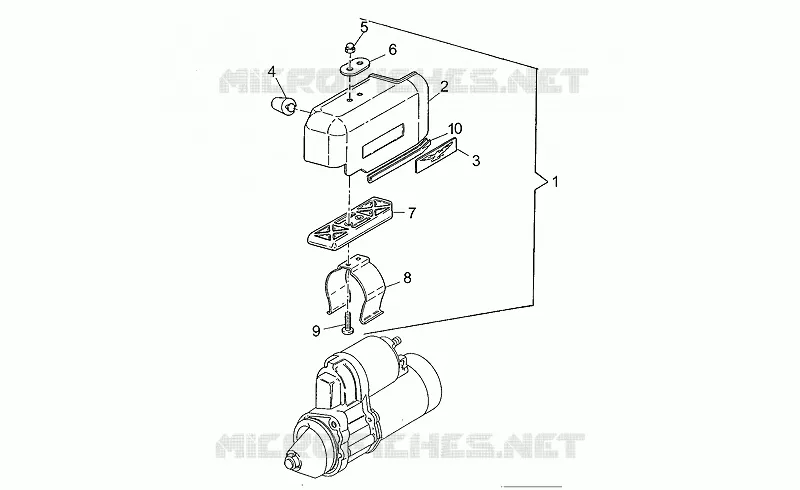 Tapa motor arranque