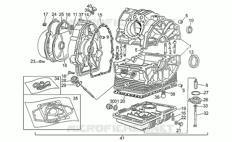 Tapas cárter motor