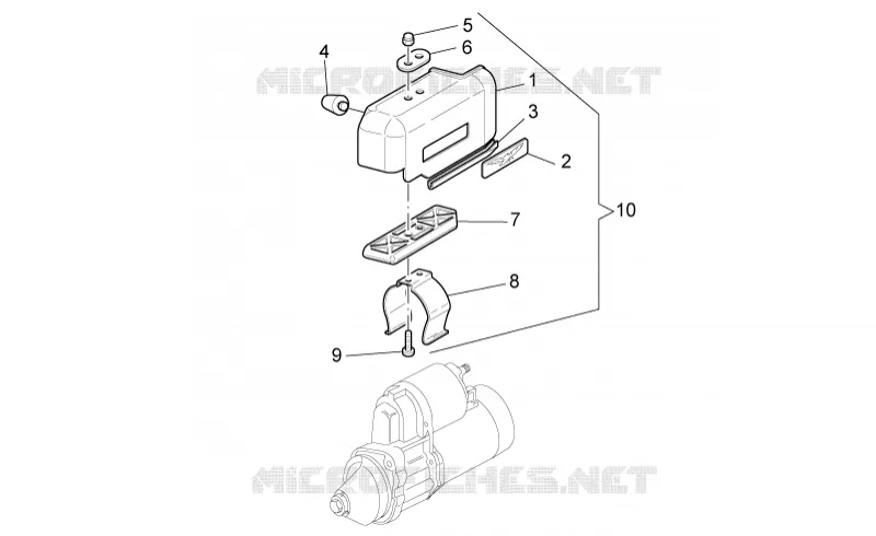 Tapa motor arranque