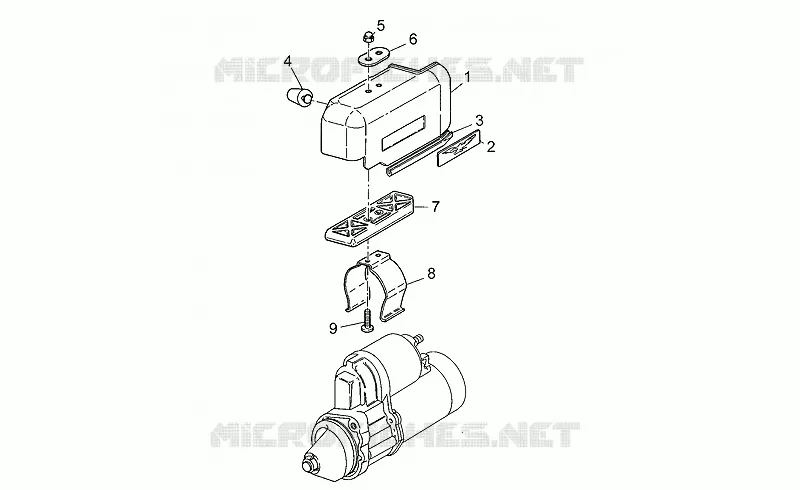 Tapa motor arranque
