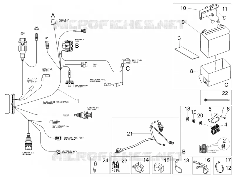 SISTEMA ELÉCTRICO TRASERO
